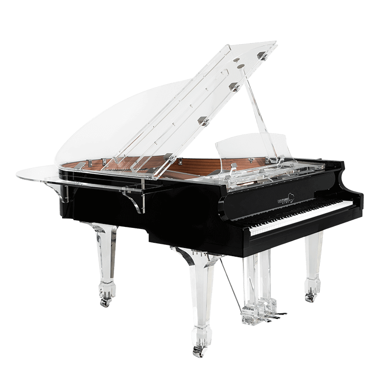 1/6 Durable Clear Transparent Acrylic Plastic Perspex Box Piano