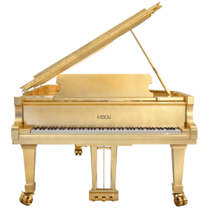 Fazioli 24K Gold Leaf Grand Piano - Golden Piano