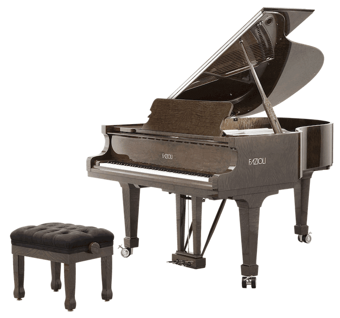The Fazioli Tamo Burl grand piano