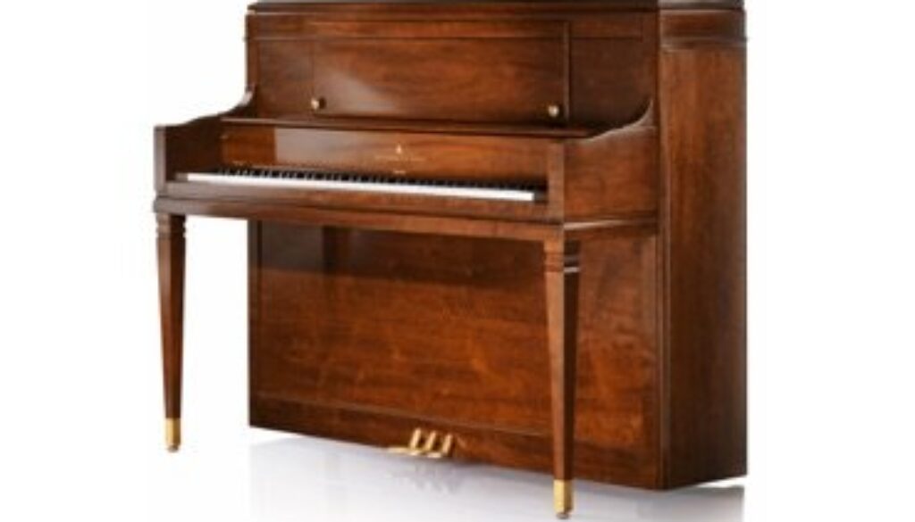 Steinway console upright piano
