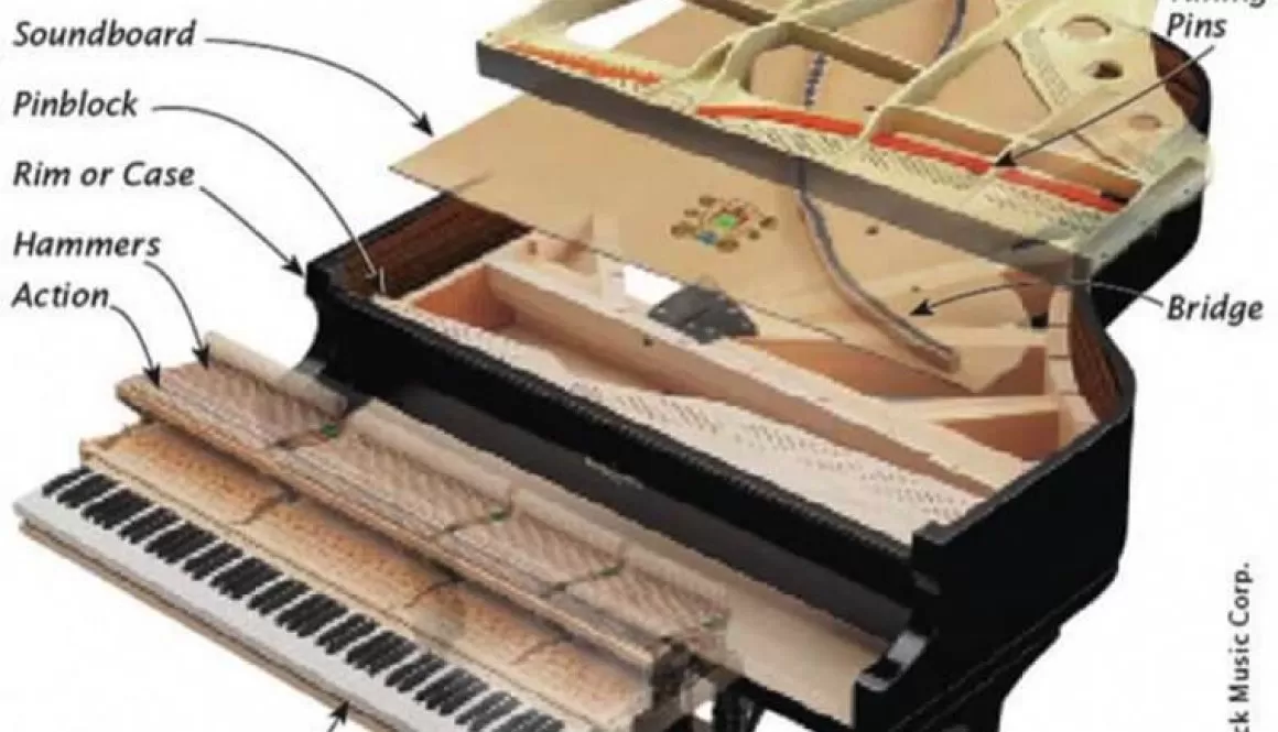 A diagram of an instrument showing the parts of it.