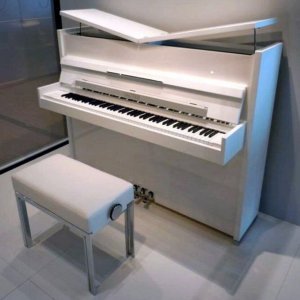 decorate room with white piano