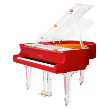 Aire™ Red Baby Grand Piano
