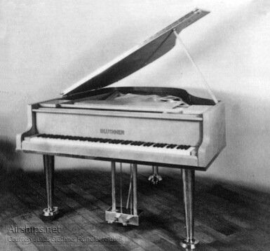 The Hindenburg’s Piano Photo courtesy Julius Blüthner Pianofortefabrik.