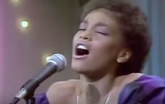 Whitney Houston, 19, on the Merv Griffith Show, 1983